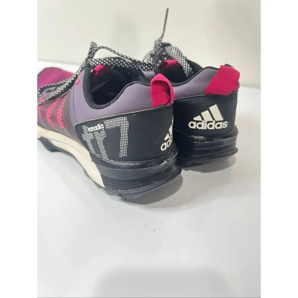 Adidas Kanadia tr7 trail running sneakers pink purple black US 8 women’s